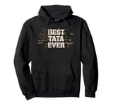 Best Tata Ever US Flag Gift Idea for Fathers Day Pullover Hoodie