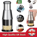 Manual Hand Press Garlic Onion Chopper Vegetable Food Chopper Processor Dicer UK