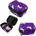 Housse de protection pour appareil photo pour enfant compatible avec les fabricants de différents appareils photo comme Joylink, TekHome, ikotayou, etc., Motif licorne, violet.