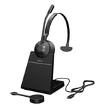 Jabra Engage 55 SE Mono Headset UC, Link 400c DECT Adapter USB-C, Engage 55 SE Deskstand, 1,2 m USB-C auf USB-C-Kabel, Tragetasche, Garantie und Warnung (Sicherheitshinweise)