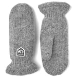 Hestra Hestra Basic Wool Mitt - Grey - Unisex - 11- Naturkompaniet