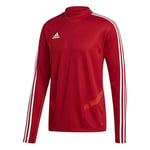 Adidas Men's TIRO19 TR TOP Sweatshirt, Power red/White, 4XL