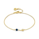 Spirit Icons Lucky Bracelet Blue förgyllt silver Armband Med Zirconia