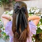 (Black)2 Pcs Bow Hair Clip Big Hair Bow Hair Bows For Women Big Bow Hair Cl