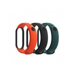 Sportpaket Xiaomi Mi Smart Band 5 (svart, orange och grön)