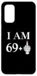 Coque pour Galaxy S20 I Am 69 Plus 1 Doigt d'honneur Femme 70e anniversaire