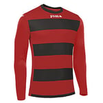 Joma Europa III T-Shirt Jeu de Manches Longues, Homme S Noir/Rouge