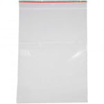 Plastpose med zip lock, str. 17x23 cm, tykkelse 0,05 mm, 100 stk./ 1 p