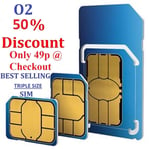 *OFFICIAL O2 NETWORK PAY AS YOU GO 02 SIM CARD SEALED UNLIMITED CALLS AND TEXTS