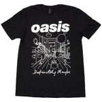 Oasis Unisex T-Shirt: Definitely Maybe Line Drawing (Large)