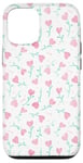 Coque pour iPhone 12/12 Pro Coeurs de jardin délicats Cottagecore motif floral aquarelle