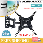 TV Wall Bracket Mount Tilt & Swivel for 32 37 40 42 43 45 50 55 Inch Monitor LCD