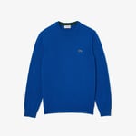 Lacoste Mens Organic Cotton Crewneck Sweatshirt in Blue - Size X-Small