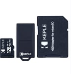 Carte Micro SD 128Go 128GB MicroSD Compatible avec Samsung Galaxy S9 Plus S9 S8 S7 S6 S5 S4 S3 S10, J9 J8 J7 J6 J5 J3 J2 J1, A9 A8 A7 A6 A6+ A5 A4 A3, Note 9 8 7 6 5 4 3 2, Grand, Edge - 128 GB Go