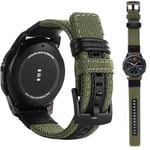 Slitstarka Nylonarmband - Samsung Galaxy Watch S3 Frontier Grön 20mm