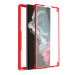 Case for Samsung Galaxy S22 Ultra Plexiglas Back and Polymer Front red