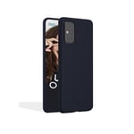 JAYM - Coque Silicone Premium Bleue pour Samsung Galaxy A21S -100% Silicone et Microfibre - Renforcée et Ultra Doux - Neuf