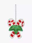 John Lewis Rainbow Time Capsule Beaded Candy Cane Tree Decoration