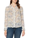 GANT Women's D1. Harvest Moon Chiffon Blouse, Eggshell, 42