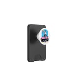 Fille de style anime et manga devant une voiture de sport rose PopSockets PopWallet pour MagSafe