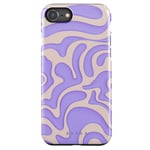 Burga Coque pour iPhone 7 / 8 / SE 2020 et SE 2022 Y2Kool Antichoc Violet