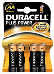 4 x AA Duracell Basic Battery MN1500 / LR6 - Longer Lasting Power - Exp 2032