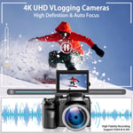 Monitech 64MP Digital Camera for Photography, 4K Vlogging Camera for YouTube 3’’