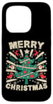 Coque pour iPhone 15 Pro Merry X-Mas Pull de Noël moche Père Noël