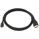 Nano Cable 10.15.3502 - CABLES HDMI - - Cable Micro HDMI 1.4 1.8 mètres, couleur noir