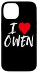 Coque pour iPhone 14 J"adore Owen Dad Boyfriend Mari Fils Petit-fils