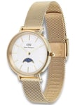 Daniel Wellington Petite Moonphase DW00100771 - Hvid kvarts dameur