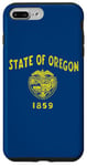 Coque pour iPhone 7 Plus/8 Plus Drapeau de l'État d'Oregon The Castor State