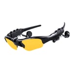 Stereo Earphones Wireless Headset with Mic Glasses Sunglasses for Driving Cyclin