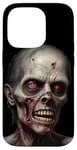 Coque pour iPhone 14 Pro Zombie horreur costume Halloween sanglant effrayant