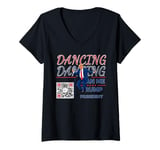 Womens Trolling Funny Trump Dancing Scan Me QR V-Neck T-Shirt