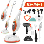 15-IN-1 Steam Mop Cleaner Handheld Steamer Floor Garment Carpet Multi-purpose