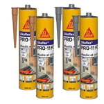 SIKA - Mastic polyuréthane PU tout en 1 - Sikaflex PRO 11 FC Purform - Mastic multi-matériaux, Mastic étanche - Intérieur et extérieur - Lot de 2 cartouches 300ml Beige + 2 cartouches 300ml Gris béton