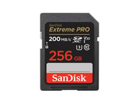 SanDisk 256GB SDXC Extreme PRO (UHS-I, 200 MB/s, Class 10, (U3), V30)