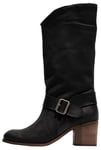 Fly London Women's DEWI167FLY Western Boot, Black, 2.5 UK