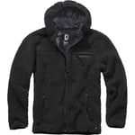 Brandit Teddyfleece Worker Jacket, Black, XL