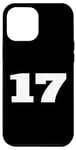 Coque pour iPhone 12 Pro Max The Number 17 Seventeen Sports Team Imprimé sur le devant assorti