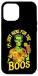 iPhone 13 Pro Max Summerween I'm Just Here For The Boos Funny Zombie Cocktail Case