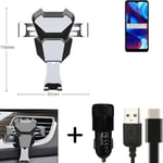 Car holder air vent mount for Motorola Moto G Pure cell phone mount