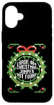 iPhone 16 Plus ERROR 404 CHRISTMAS JUMPER NOT FOUND Funny Ugly Sweater Meme Case