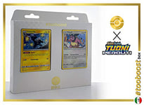 Zebstrika (Zéblitz) 82/214 & Miltank (Ecrémeuh) 158/214 - tooboost X Sol E & Luna 8 Tuoni Perduti Coffret de 10 Cartes Pokémon Italiennes + 1 Goodie Pokémon