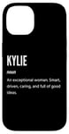 Coque pour iPhone 14 Kylie Gifts Nom une femme exceptionnelle