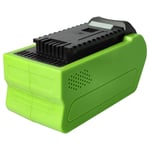 Batterie pour Greenworks G-MAX 40V MO40L410 MO40L2512 MO40L02 GDC40K4 4Ah 40V