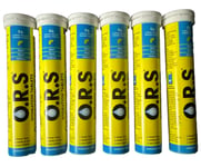 6 ORS Soluble Sport Hydration 24 Tablet Electrolyte Vegan Lemon Flavour Exp:0827