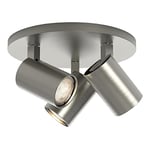 Astro Ascoli Triple Round Dimmable Indoor Spotlight (Matt Nickel), GU10 Lamp, Designed in Britain - 1286012 - 3 Years Guarantee