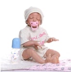 50 CM Nouveau-né bébé poupée réaliste Main Peinture détaillée Pinky Look Reborn bébé poupée réaliste Doux Toucher câlin bébé 19 Pouces pour Enfant de 3 Ans et Plus Jouets